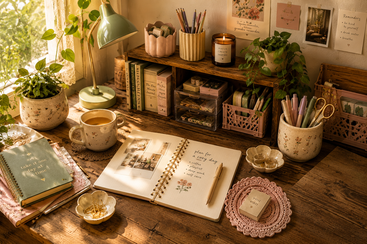 Cozy Desk Accessories - Sin corchetera