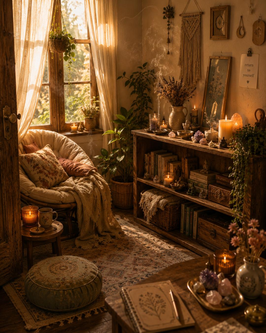 My Sacred Space - Con manta y cojín hindú