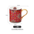 Taza Cerámica Dorada Estilo Marroquí