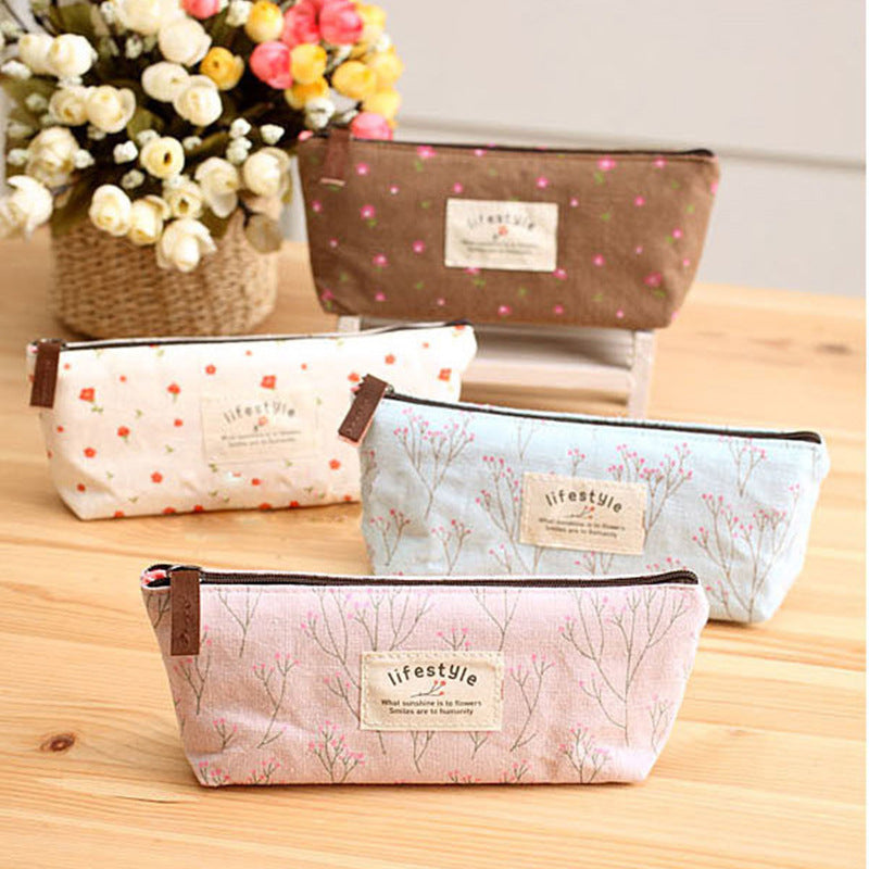 Estuche Cartoon Kawaii Canvas Estudiante - Organizador Escritorio | Cozy Moments