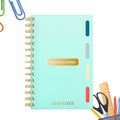 80 Sheet Lined A5 Notebook with 4 Colored Dividers Spiral Bound Planner with Custom Logo Journal Style Agenda