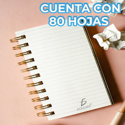 80 Sheet Lined A5 Notebook with 4 Colored Dividers Spiral Bound Planner with Custom Logo Journal Style Agenda