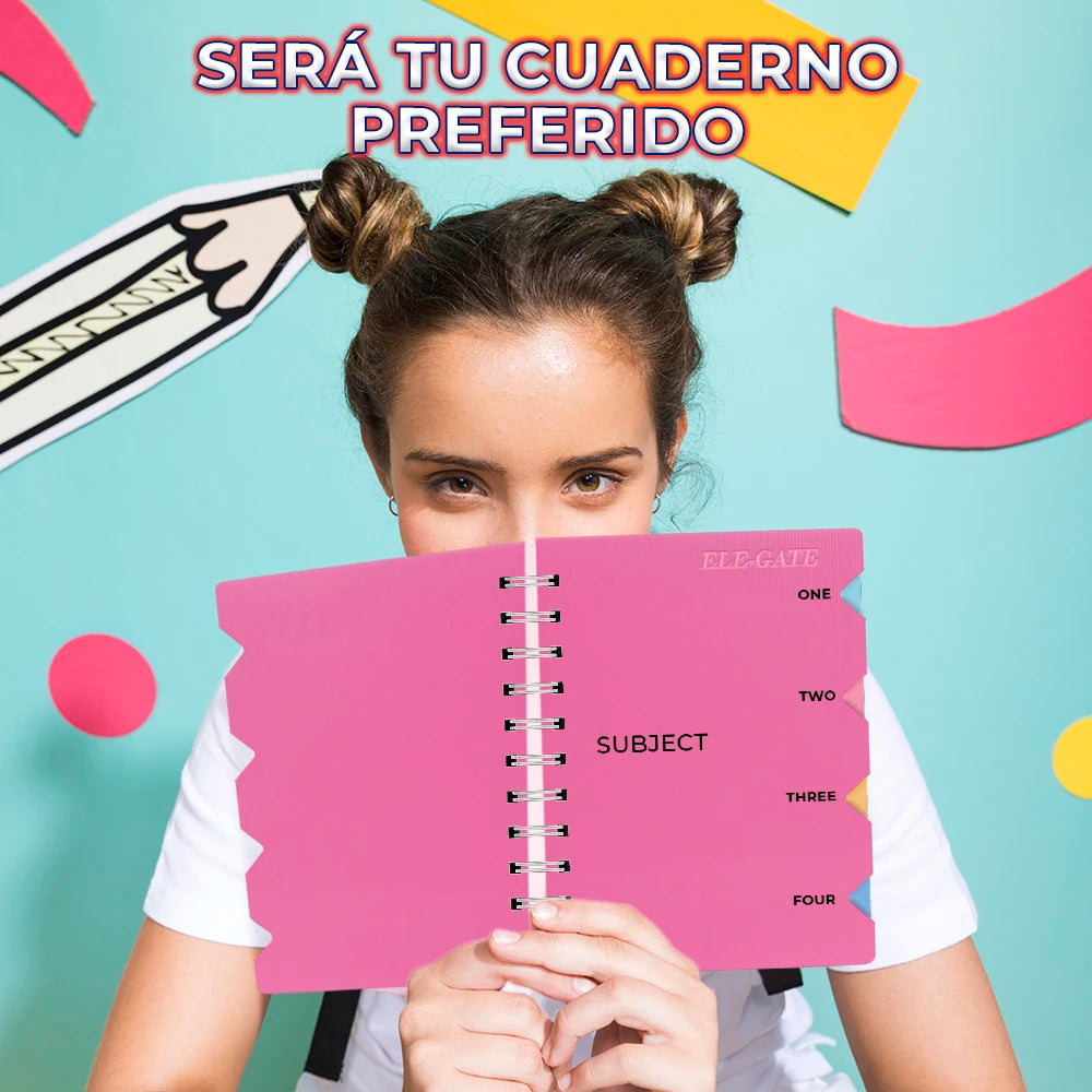 Cuaderno Espiral con Separadores