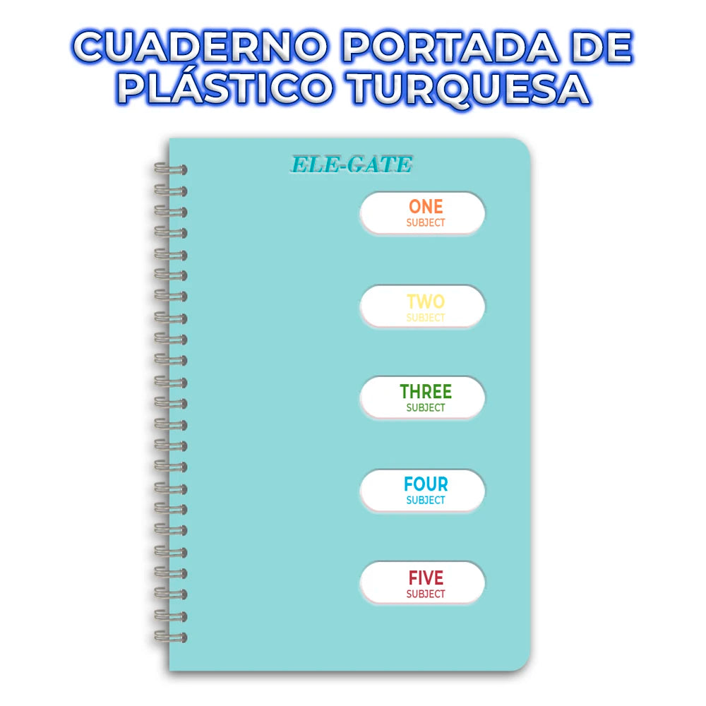 Cuaderno Coreano con Secciones