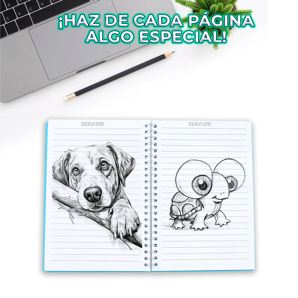Cuaderno Coreano con Secciones