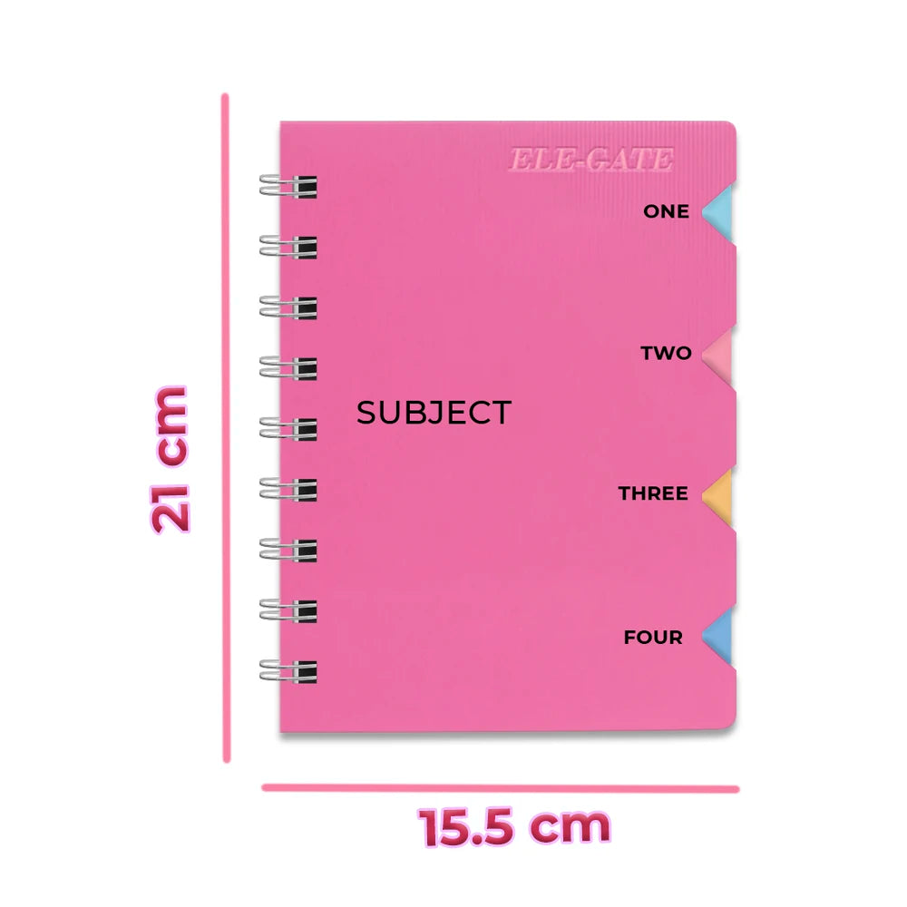 Cuaderno Espiral con Separadores