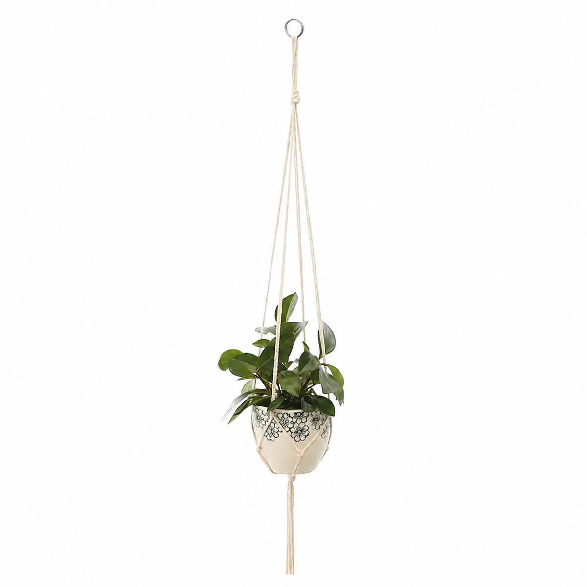 Colgador de plantas de macramé Modelo 11 de 105 cm