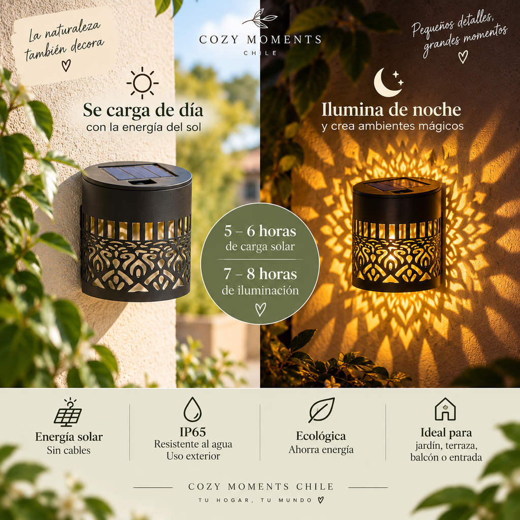 Lámpara Solar Mandala | Ilumina tus noches mágicamente