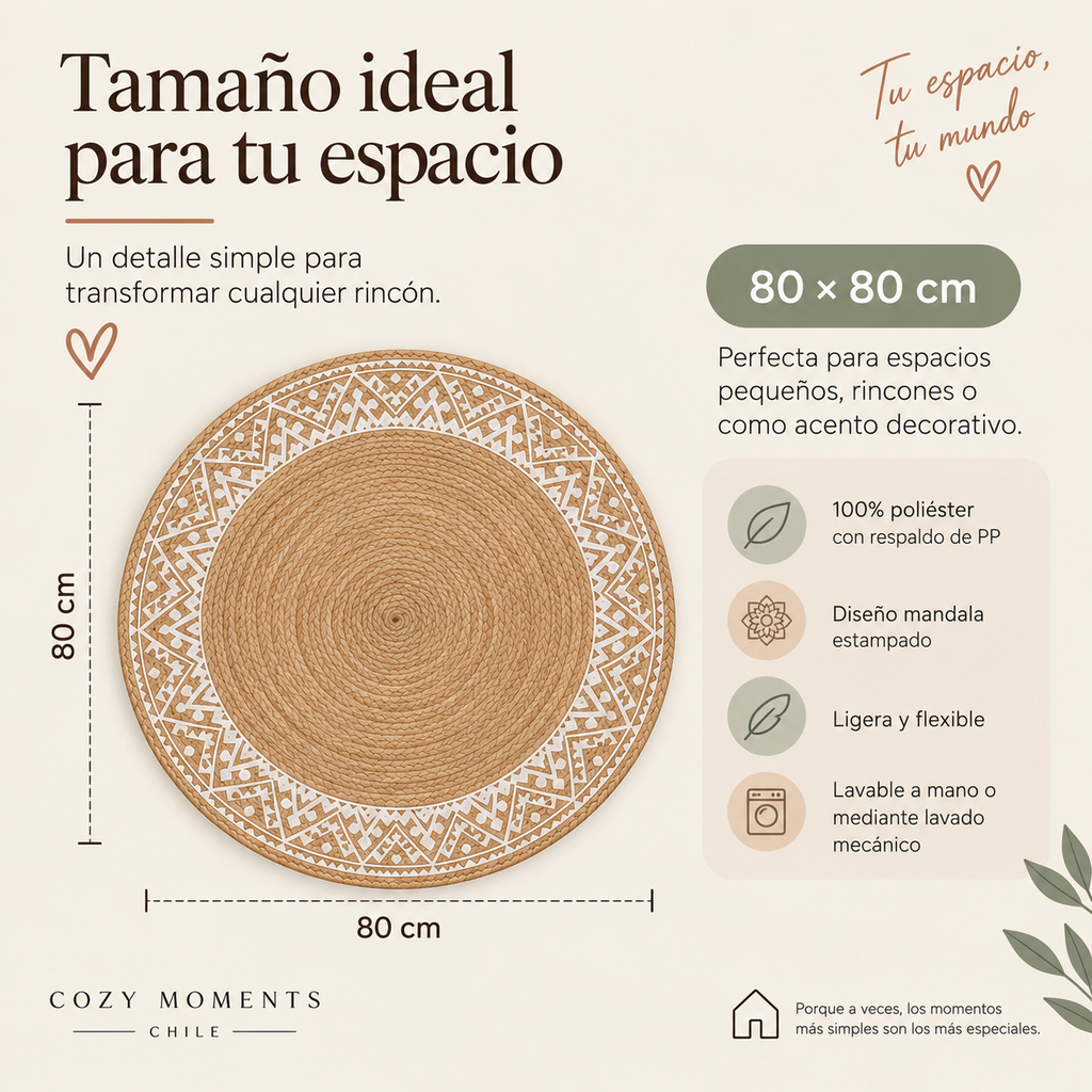 Alfombra Mandala Boho |  Intenciona tu espacio✨