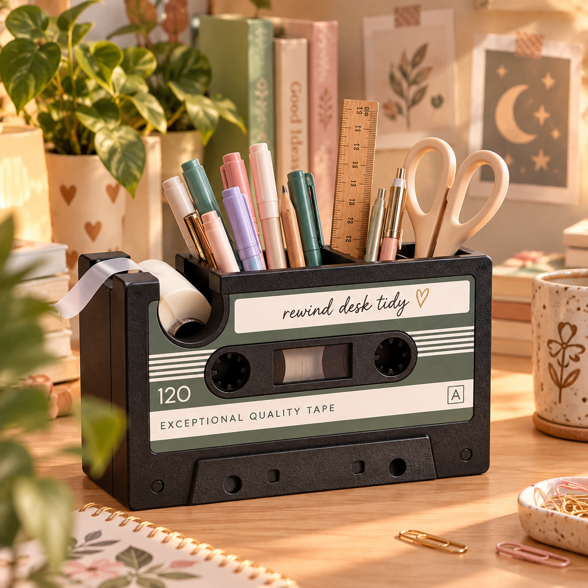 Organizador Cassette Retro | Orden con personalidad 🎧