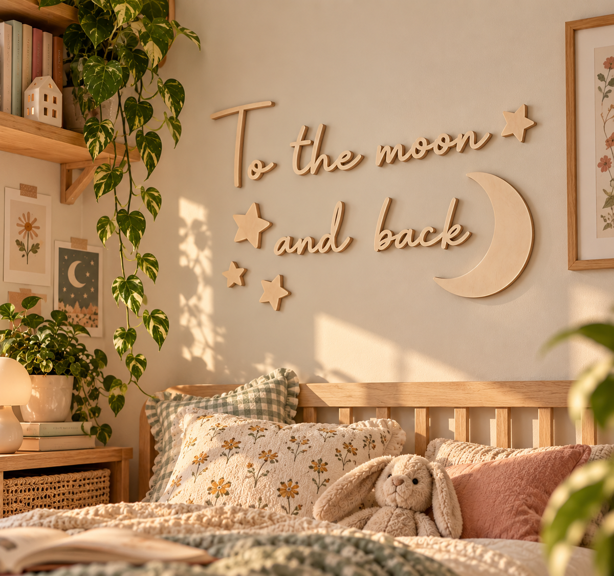 Decoración Mural To the Moon and Back | Hasta la luna y de vuelta 🌙