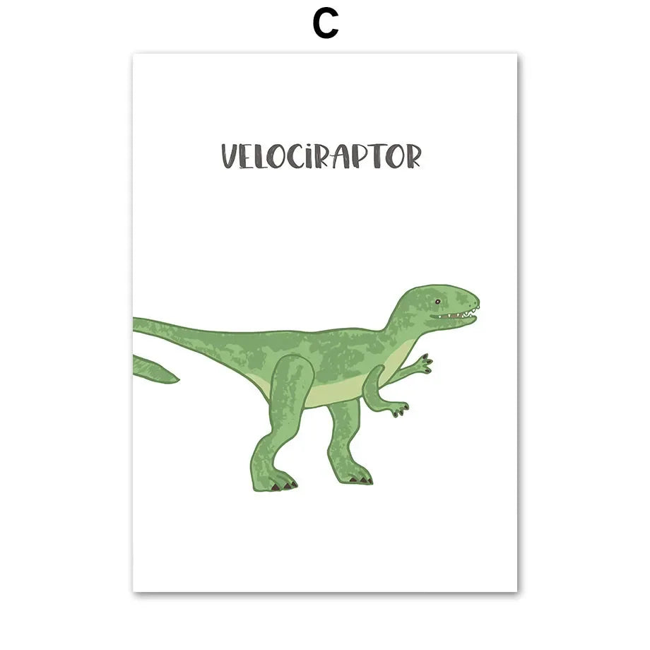 Lámina Decorativa Dinosaurios