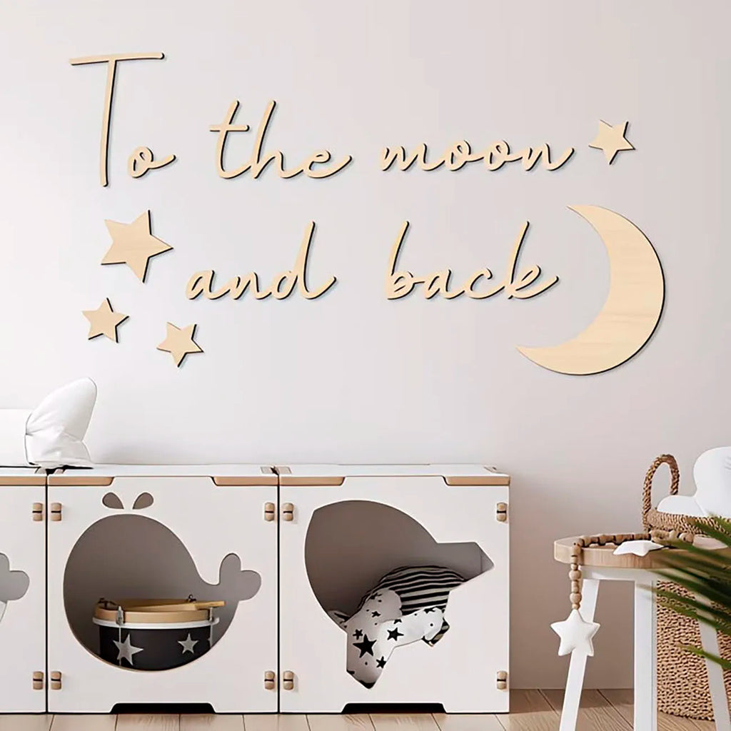 Decoración Mural To the Moon and Back | Hasta la luna y de vuelta 🌙
