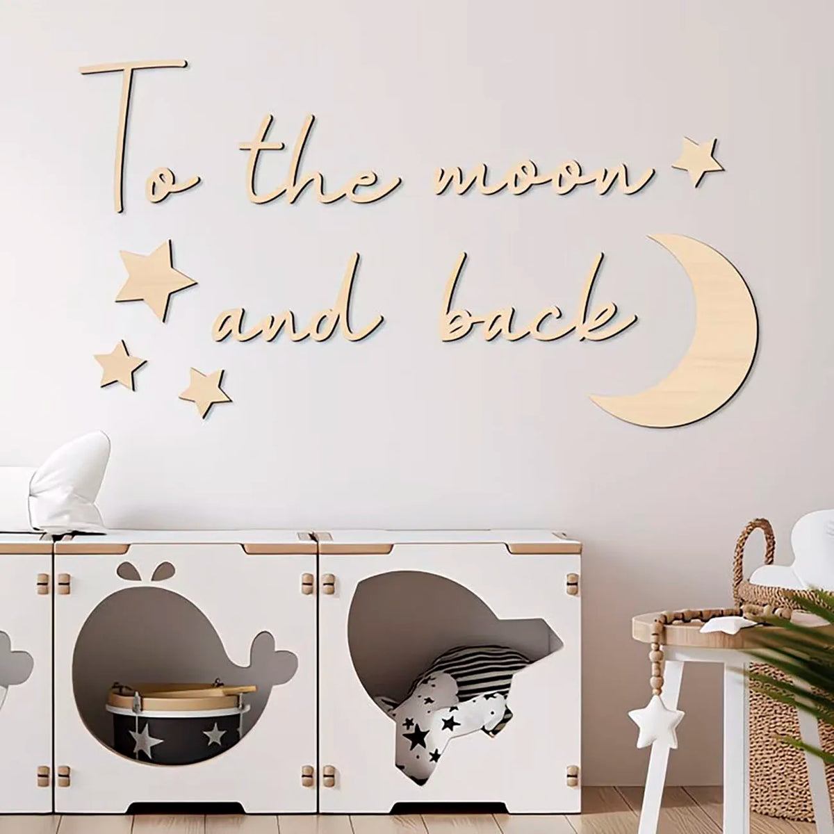 Decoración Mural To the Moon and Back | Hasta la luna y de vuelta 🌙