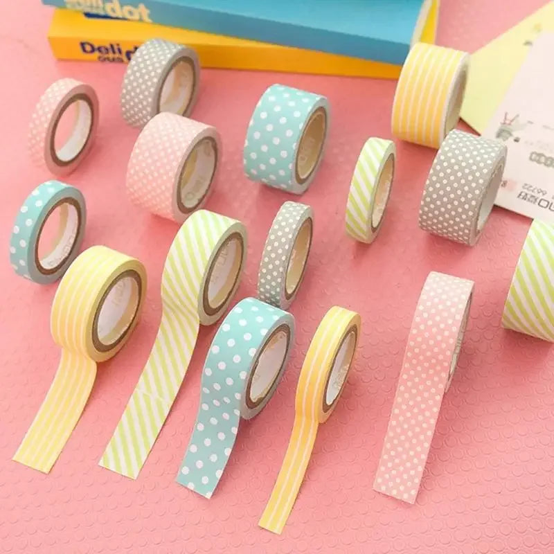 Washi Tapes de Colores Artesanales