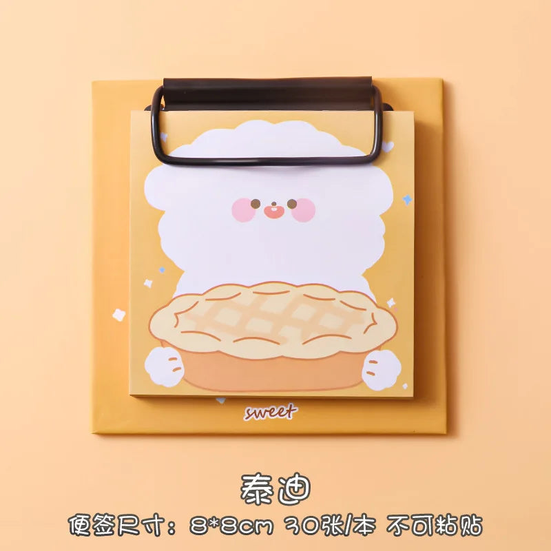Bloc de Notas Adhesivas Kawaii con Clip