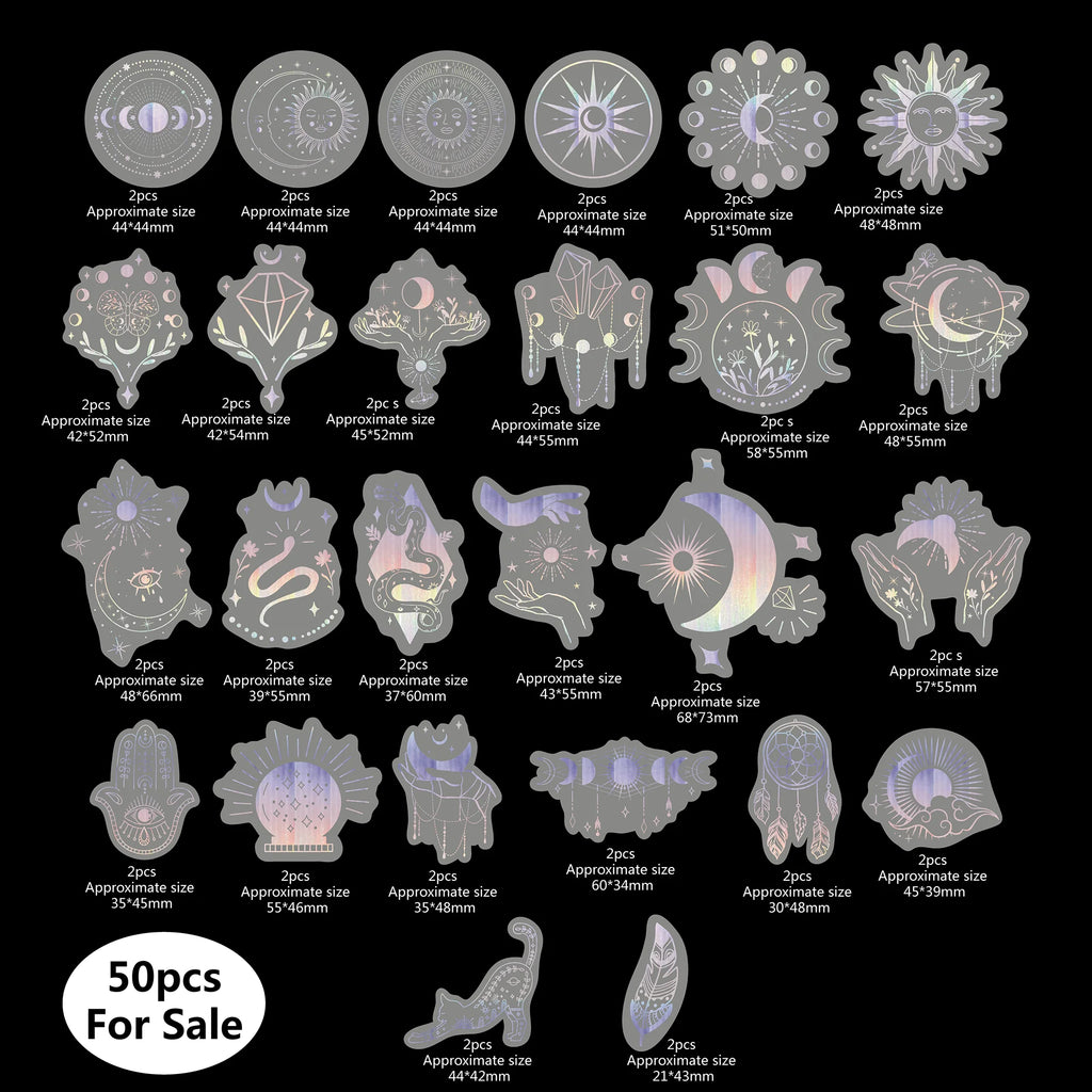 Stickers Holográficos Místicos |  Dale un toque mágico a tus espacios y accesorios.✨