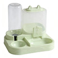 Comedero Doble con Dispensador de Agua