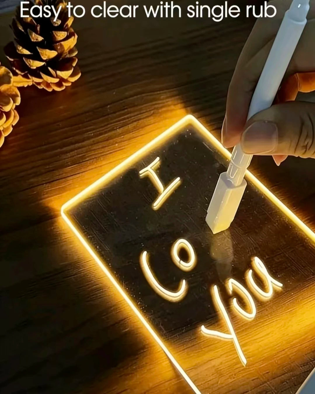 Pizarra LED con Luz Nocturna