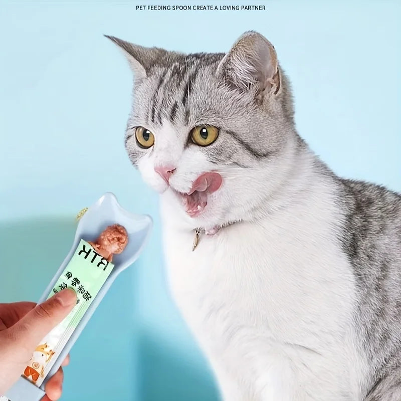 Cuchara Dispensadora de Snacks para Gatos