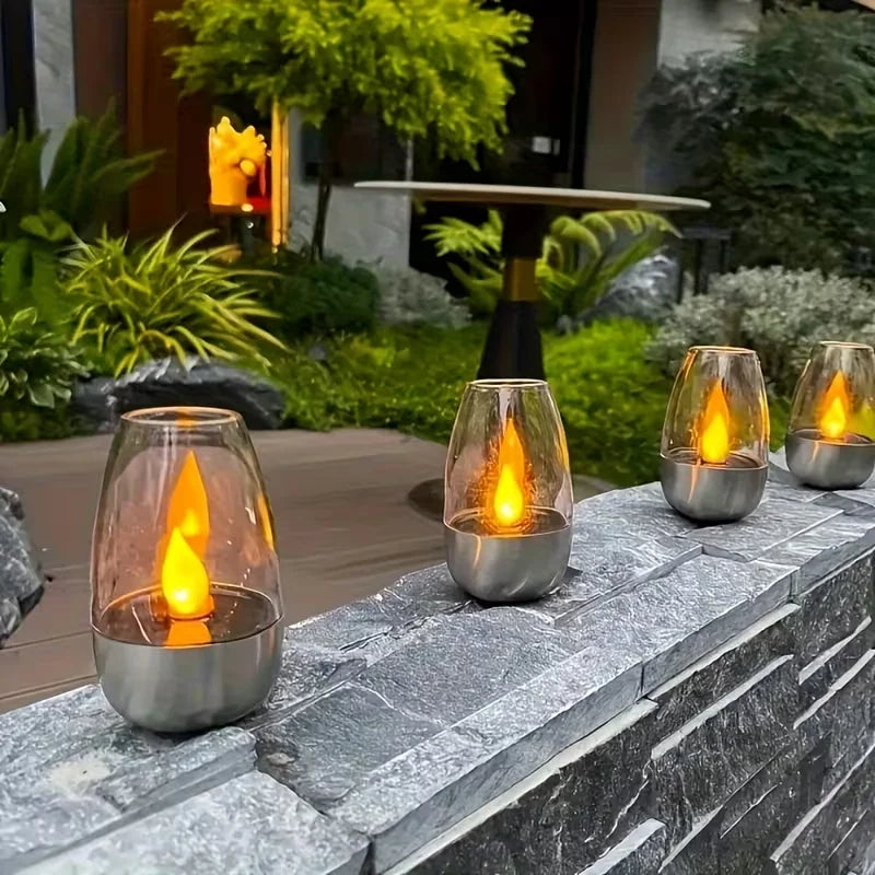 Vela LED Solar para Exterior