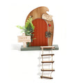 Dollhouse Mini Home Decorations Wood Fairy Elf Door Baby Room Wall Decoration Craft Ornaments Commemorative Tooth Box Baby Gift