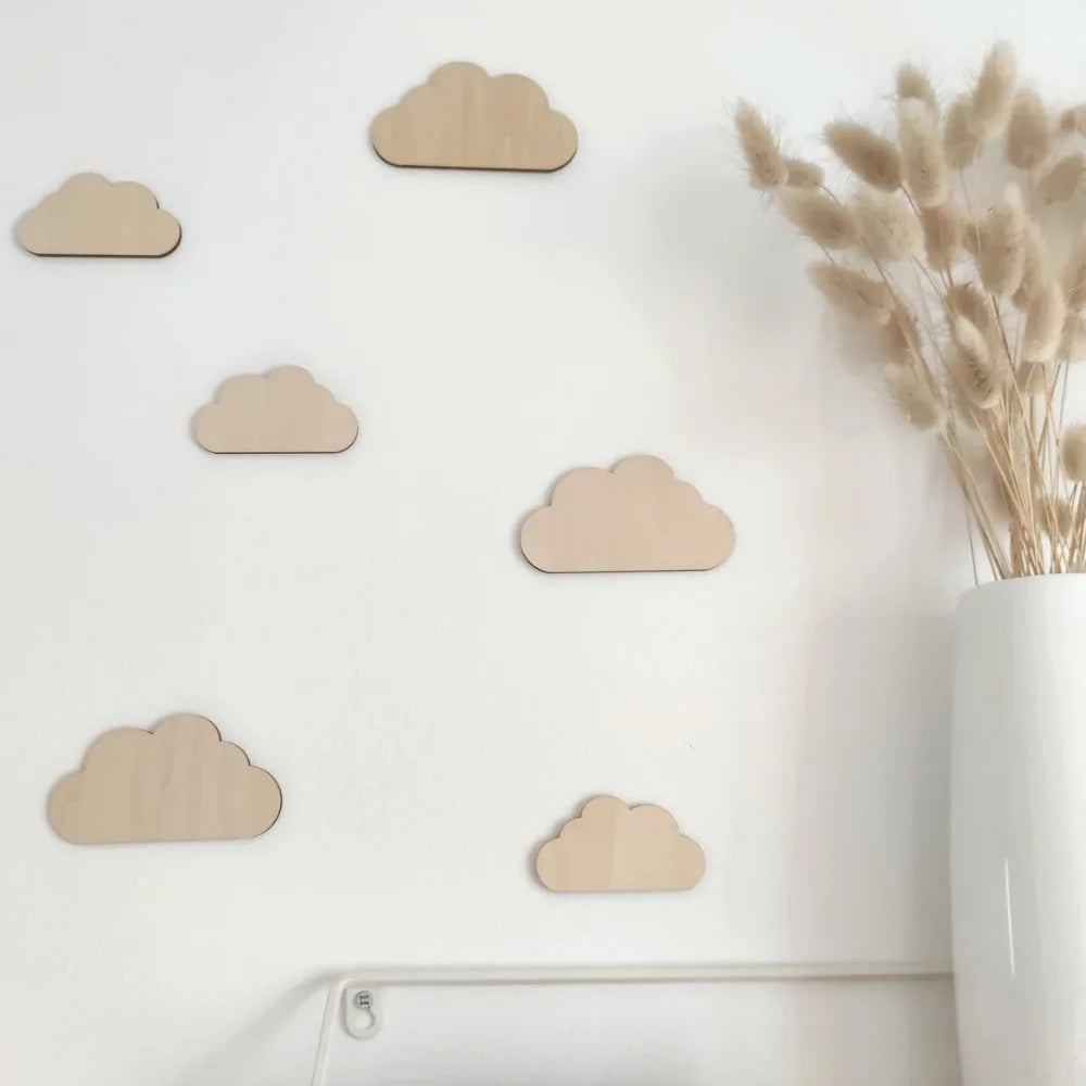 Nubes y Flores Adhesivas🌸☁️