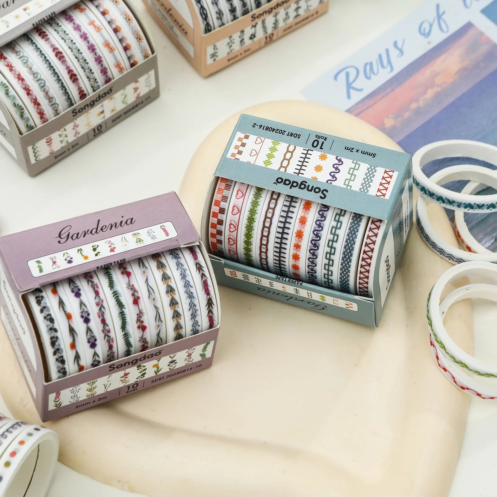 Washi Tape Decorativo Pastel - Set 10 Rollos | Cozy Moments