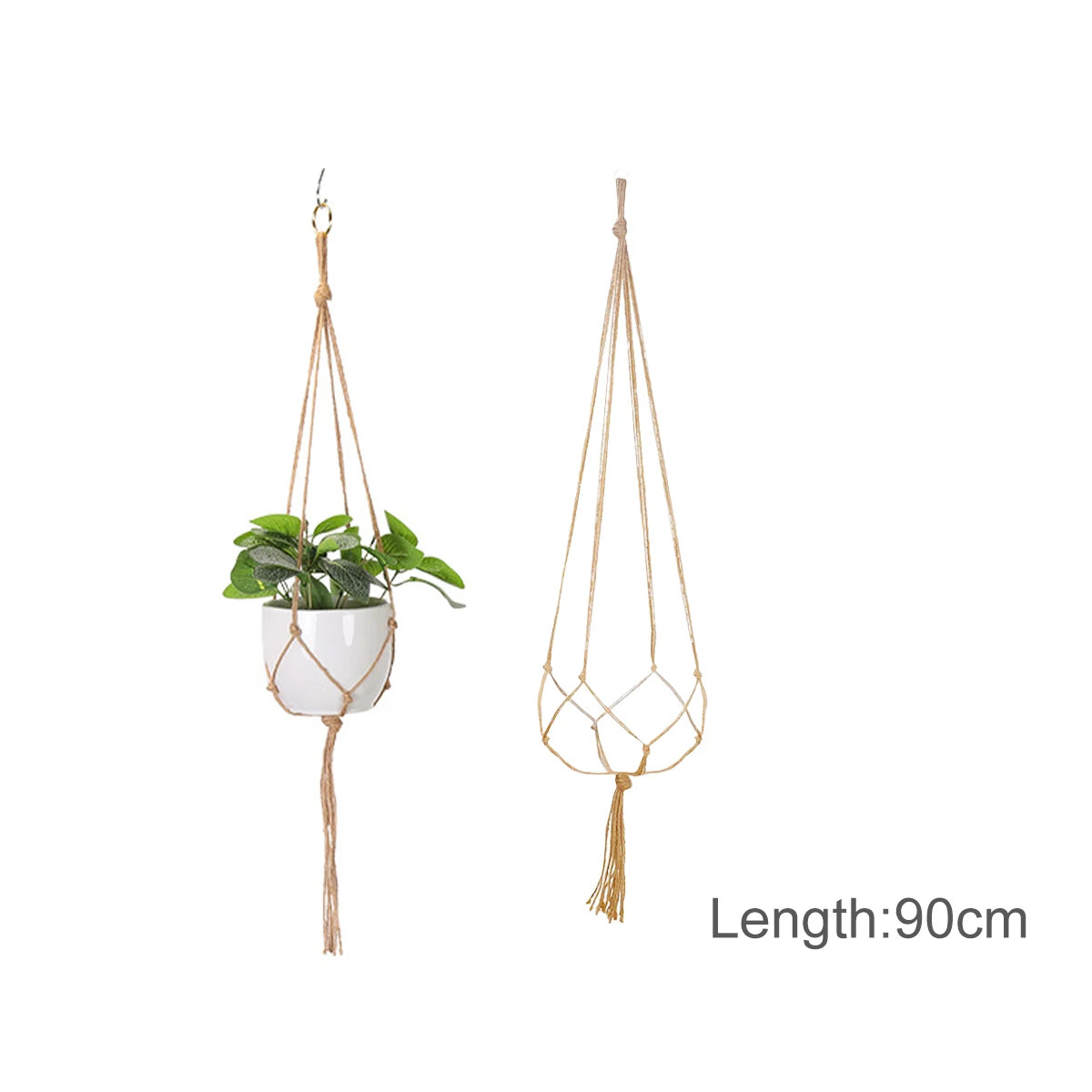 Colgador de plantas de macramé hecho a mano