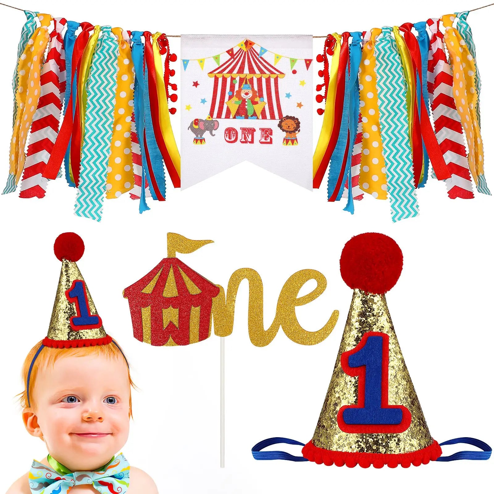 Kit Decoración Cumpleaños Circo 🎪🎈