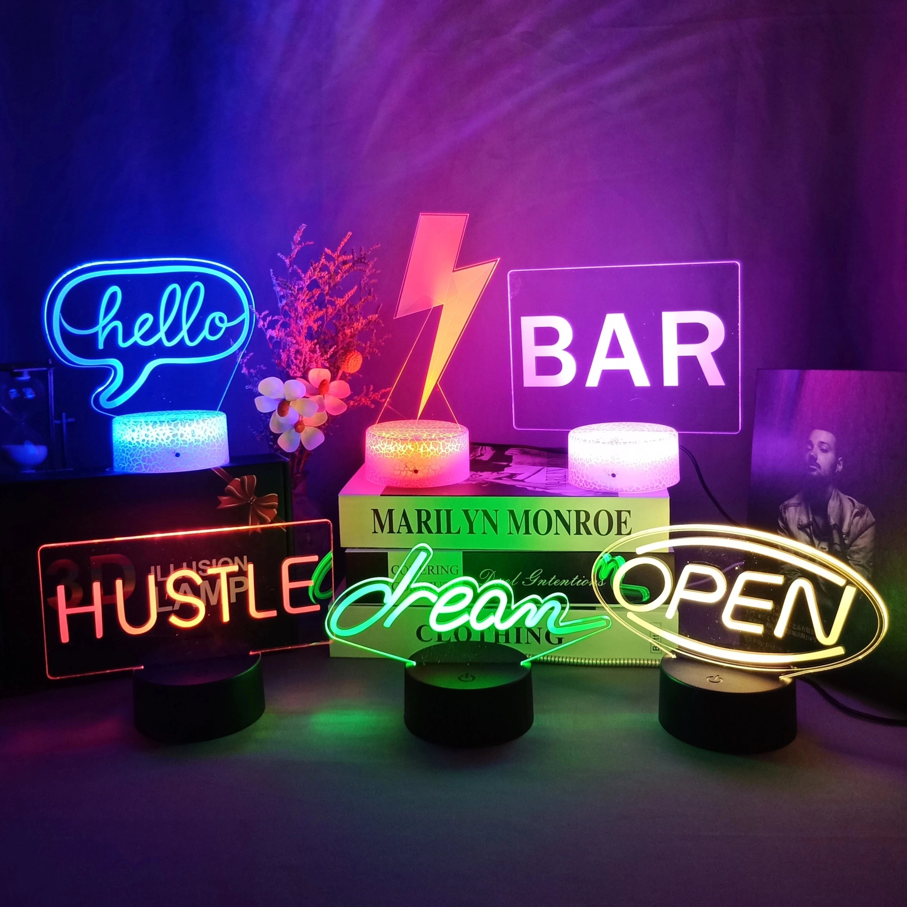 Letrero Neon LED 3D 🌙 — La luz que define tu espacio