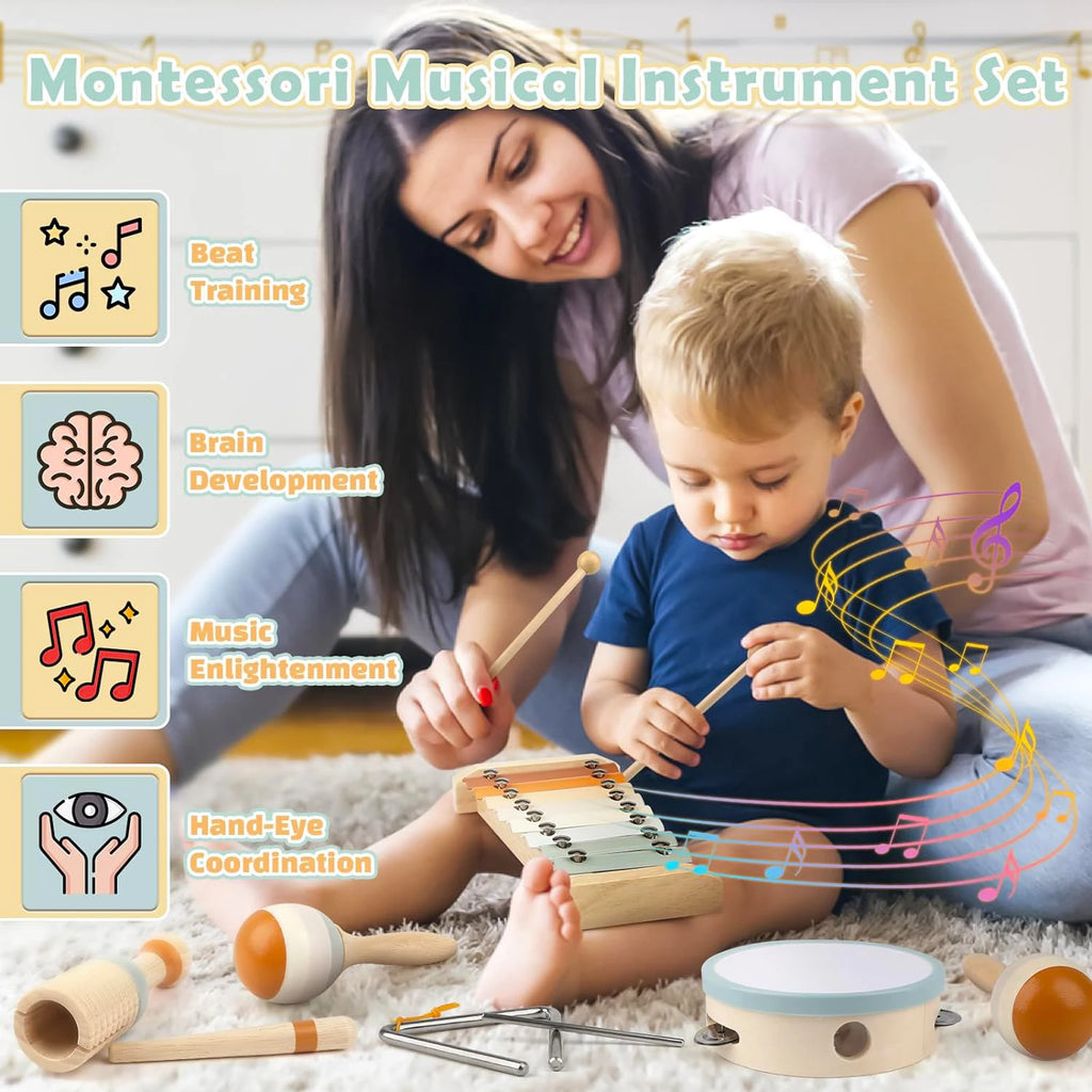 Set de Instrumentos Musicales Montessori | 🎵 Descubre la música jugando