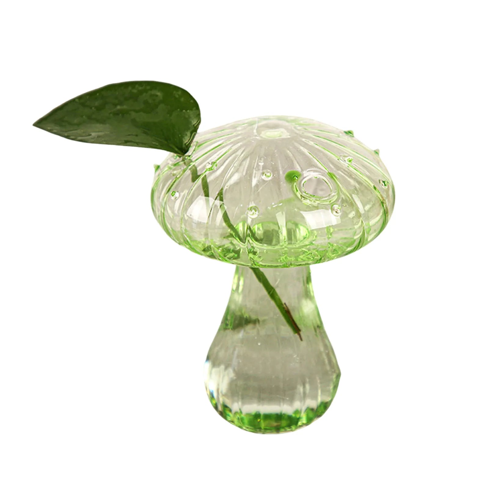 Florero Hongo de Vidrio — El detalle que transforma una repisa