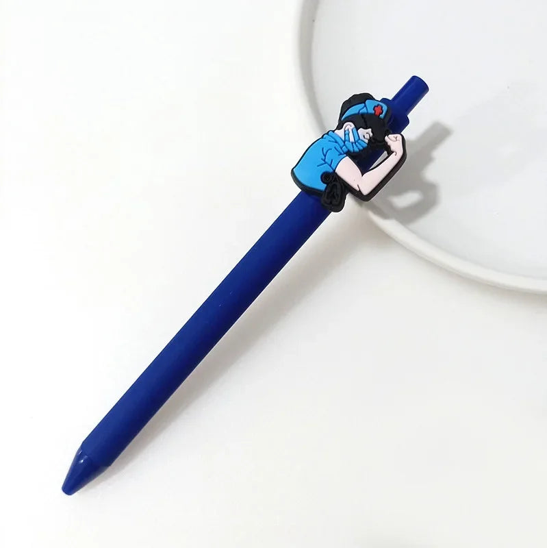 Lápices Gel Kawaii Diseño Enfermera 0.5mm - Papelería Cute | Cozy Moments