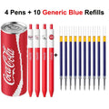 Lápices Gel Coca-Cola 4pc con Estuche Lata - Papelería Kawaii | Cozy Moments