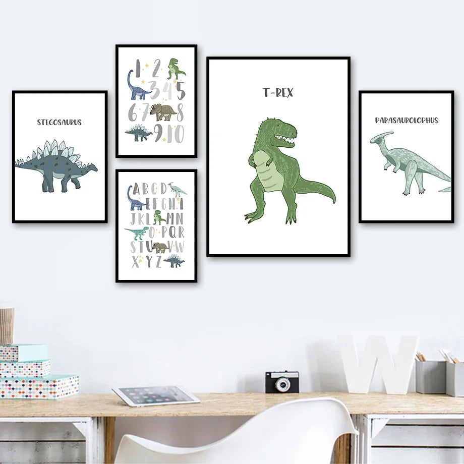 Lámina Decorativa Dinosaurios