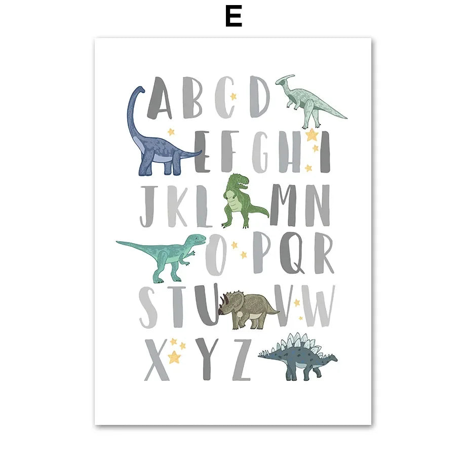 Lámina Decorativa Dinosaurios