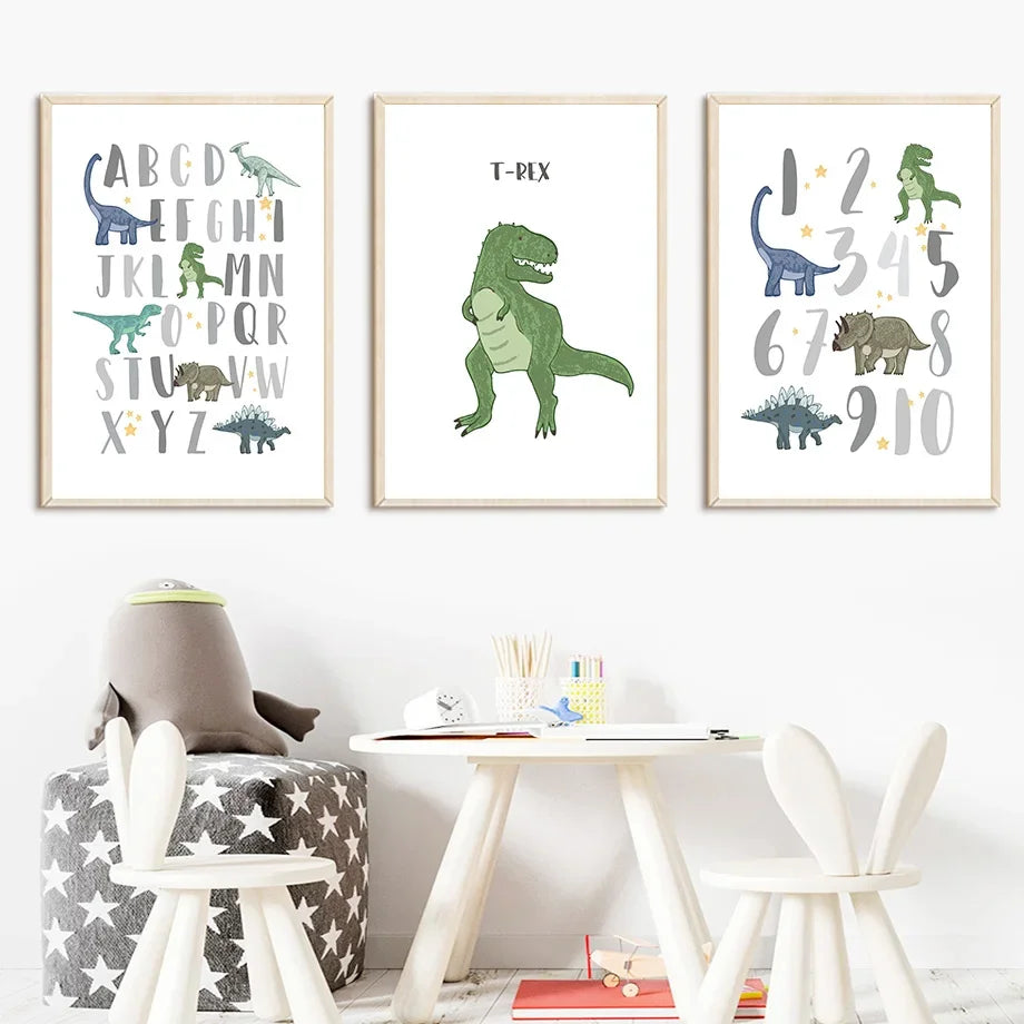 Lámina Decorativa Dinosaurios
