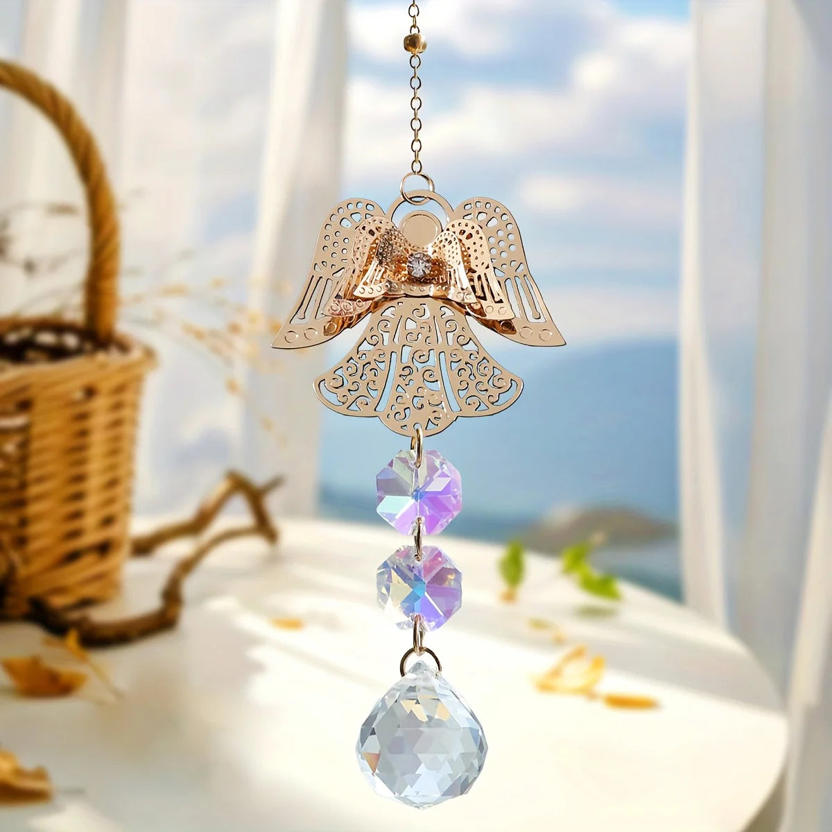 Colgante Decorativo de Cristal 🔮 — Luz y magia en cada destello