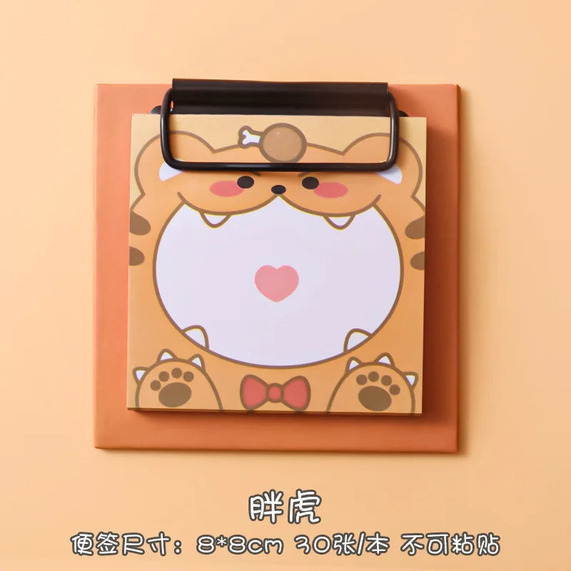 Bloc de Notas Adhesivas Kawaii con Clip