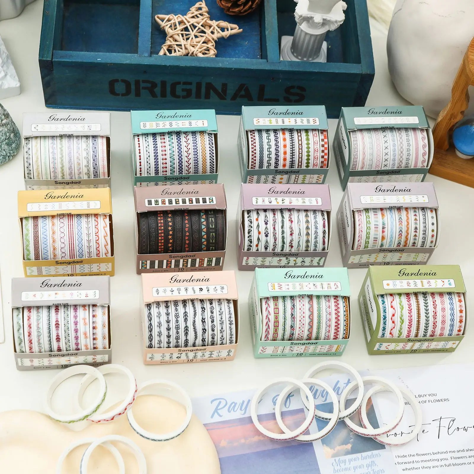 Washi Tape Decorativo Pastel - Set 10 Rollos | Cozy Moments