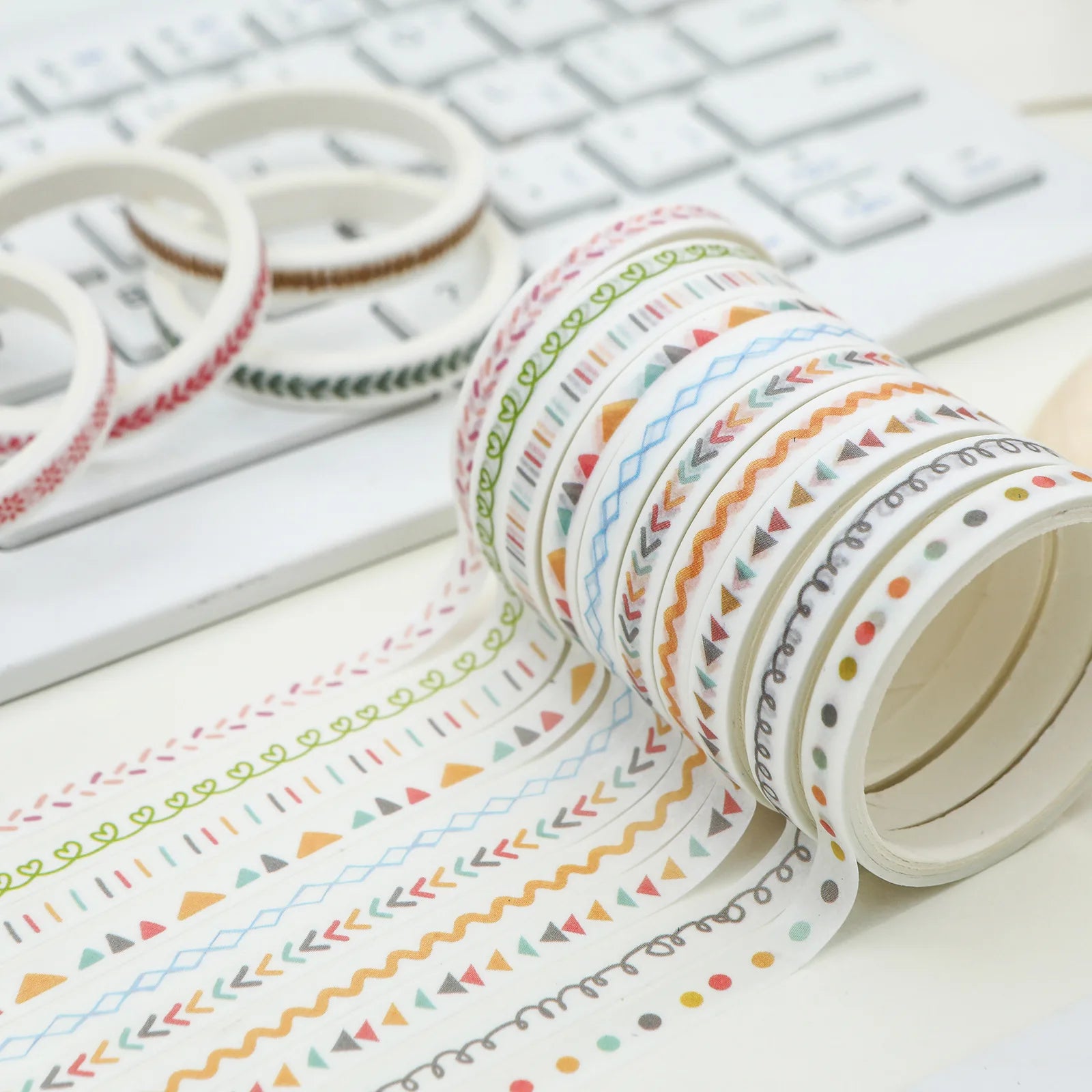 Washi Tape Decorativo Pastel - Set 10 Rollos | Cozy Moments