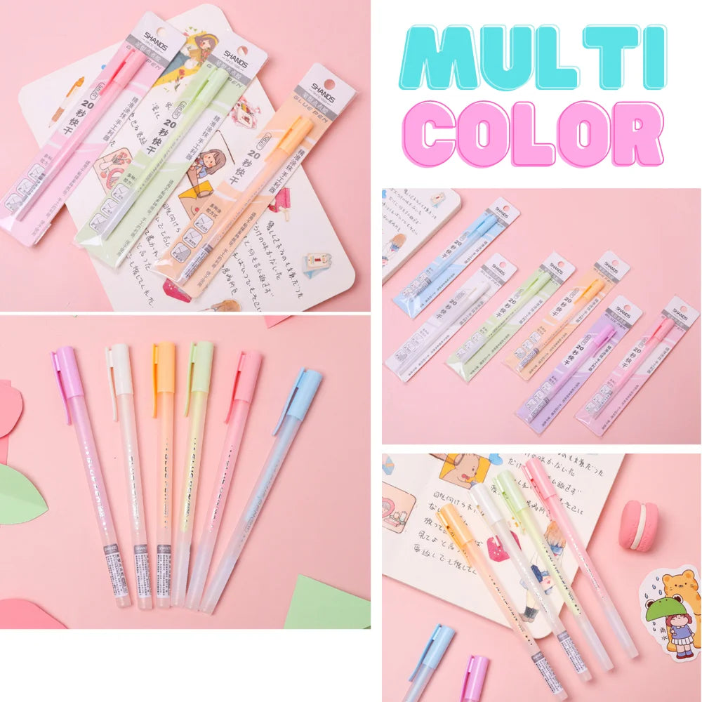 Candy Color Glue Pen Handbook Dispensing Pen Quick-Drying Dot Gule Stick DIY High Viscosity Glue School Office Supplies