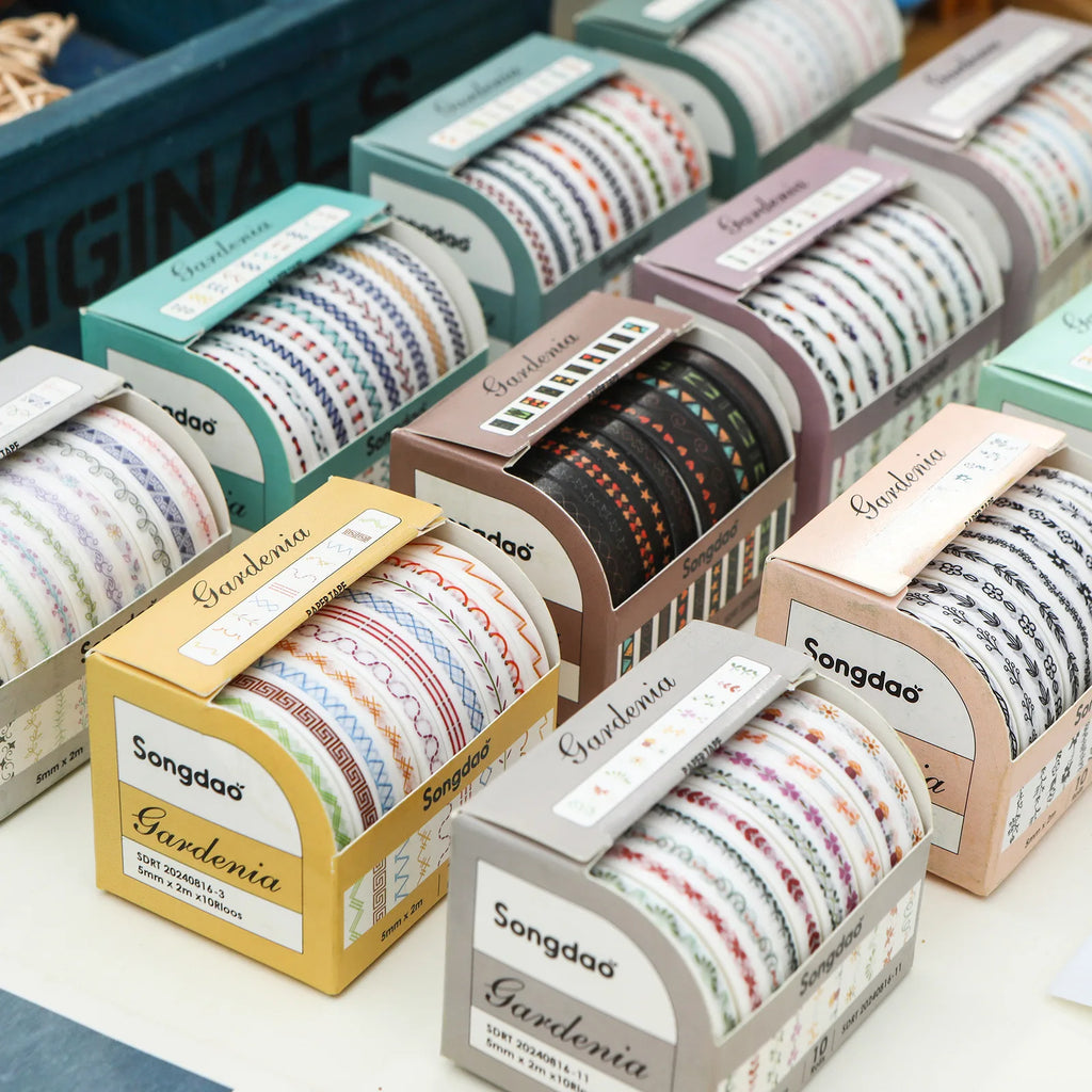 Washi Tape Decorativo Pastel - Set 10 Rollos | Cozy Moments
