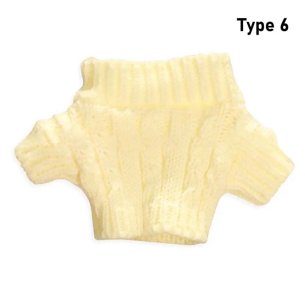Doll Knitted Sweater for 20cm Plush Dolls Clothes Doll's Clothing Accessories Knitted Clothing Kids Toy Gifts Doll Supplies