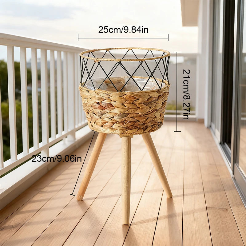 Porta Plantas Rattan — Textura natural para tu espacio