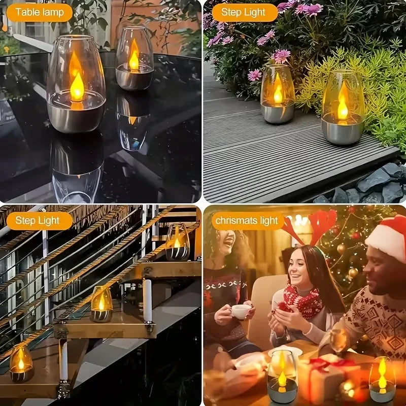 Vela LED Solar para Exterior