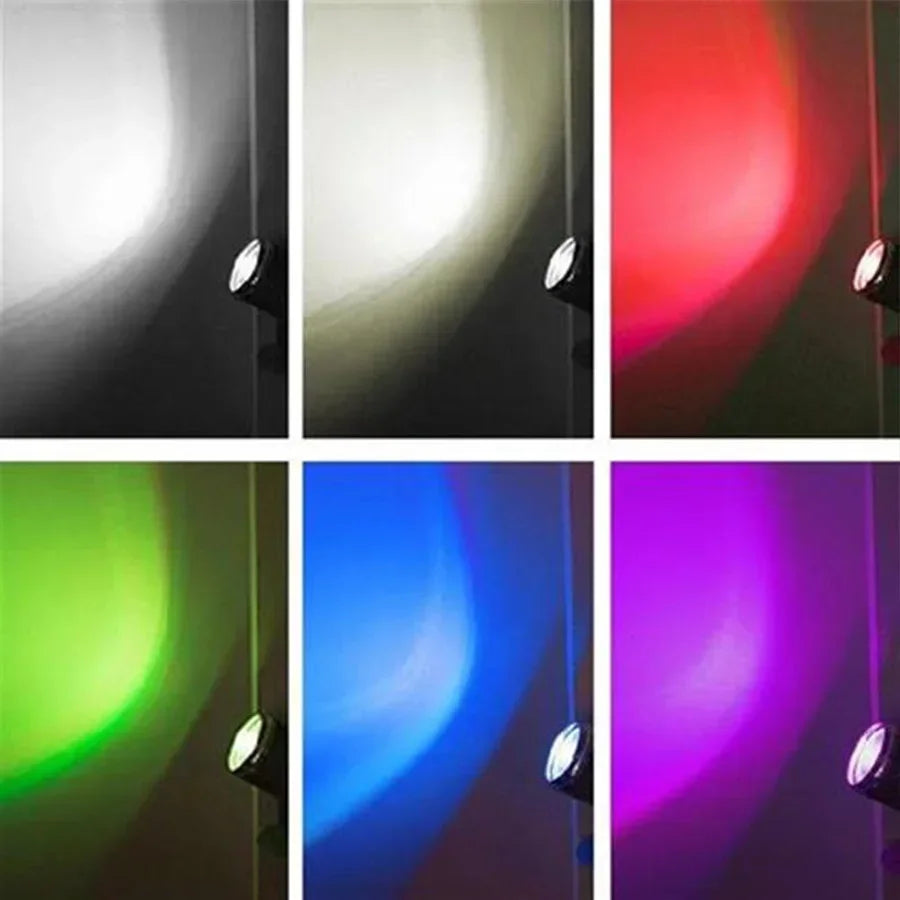 85-265V Mini RGB Spotlight LED Stage Lighting Effect Lightweight for Party Wedding Mirror Ball Club Dj Disco Bar KTV Events
