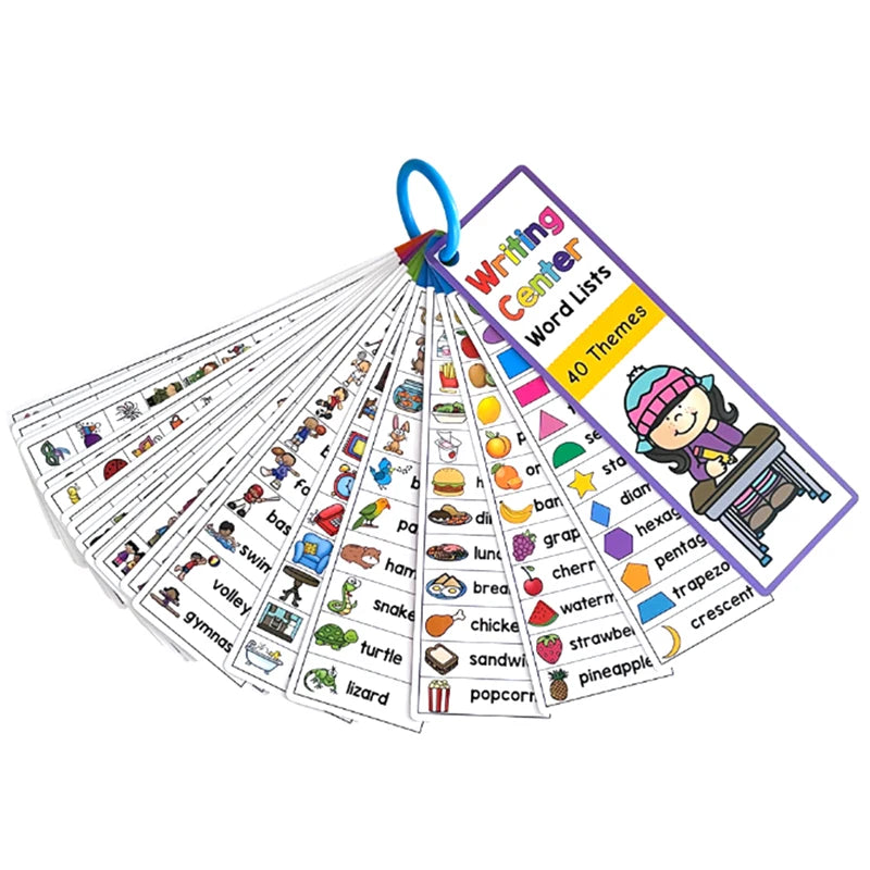 Montessori Kids Learning English Words Cards
