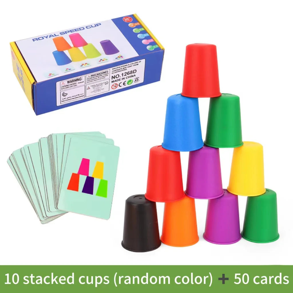 Juego Montessori de Vasos Apilables | 🧠 Aprende jugando con lógica.